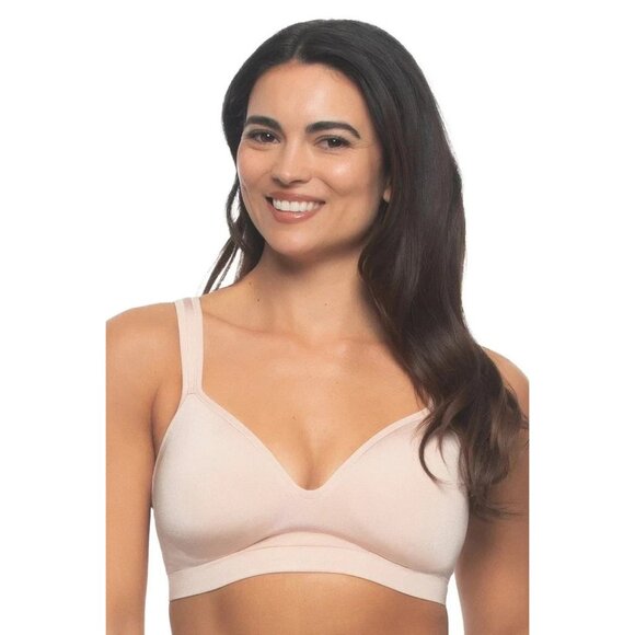 NEW 3 Pack Felina Adaptive Cup Women's M Wire Free Bra 2 Black, 1 Nude - Picture 2 of 8